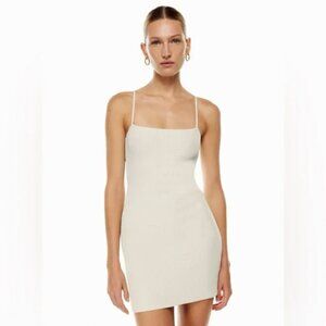 Aritzia Sculpt Knit Cami Dress, White, L